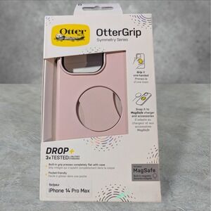 A1. OtterBox OtterGrip‎ Symmetry Case for Apple iPhone 14 Pro Max Pink See Descr